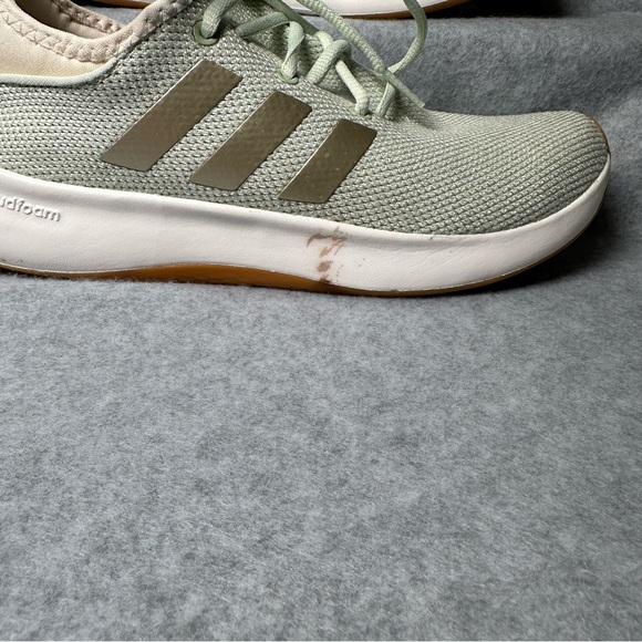 Adidas Cloudfoam Plus Women's Running Shoes Light Green Size 8 Athletic Sneakers - Picture 3 of 8